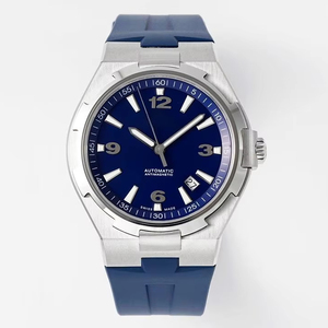 VCWatch Montre mécanique pour homme avec mouvement automatique délicat de 3,25 mm, cadran de 42 mm, bracelet en silicone, boîtier en acier inoxydable - Product Image 1