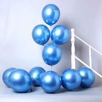 Tongxu 50 pièces de ballons en latex chromé de 10 pouces, 2,2 g, couleurs mélangées, pour décorations de fête d'anniversaire, de remise de diplôme, d'Halloween, de Noël