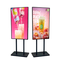 Écran numérique de vente au détail sur pied HUSHIDA 43 pouces tout-en-un avec logiciel CMS Cloud, rétroéclairage Mini-LED, FHD, haute luminosité, panneau IPS