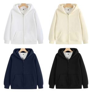 Sudadera con Capucha Personalizada con Logotipo, 500 g/m², Gruesa y Pesada, Chaqueta con Capucha, Abrigo Informal de Invierno con Cierre Completo y Forro de Sherpa - Product Image 4