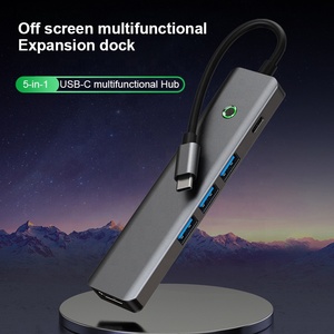 6-in-1 USB-C Hub với USB 3.0*3 Multi-Port truyền dữ liệu Power Adapter Docking Station máy tính xách tay mở rộng Docking Station kho - Product Image 3