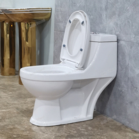 WC monobloc en céramique à chasse directe, à poser au sol, pour salle de bain, en promotion