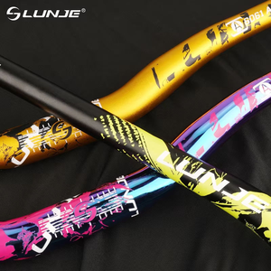 Mango de golondrina LUNJE, <span class=keywords><strong>manillar</strong></span> de arcoíris colorido, altura de elevación, calibre de 35mm, <span class=keywords><strong>manillar</strong></span> de <span class=keywords><strong>bicicleta</strong></span> Multicolor de 31,8*720/780mm - Product Image 4