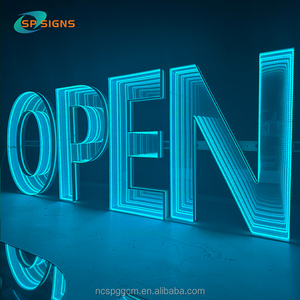 Sp Đăng Ký Bán Buôn Tùy Chỉnh Vô Cực Gương 3D Thư Đăng Ký Cho Doanh Nghiệp Tùy Chỉnh RGB Neon Ánh Sáng Mở Theo Dõi Dấu Hiệu Dẫn Thư Kênh - Product Image 4