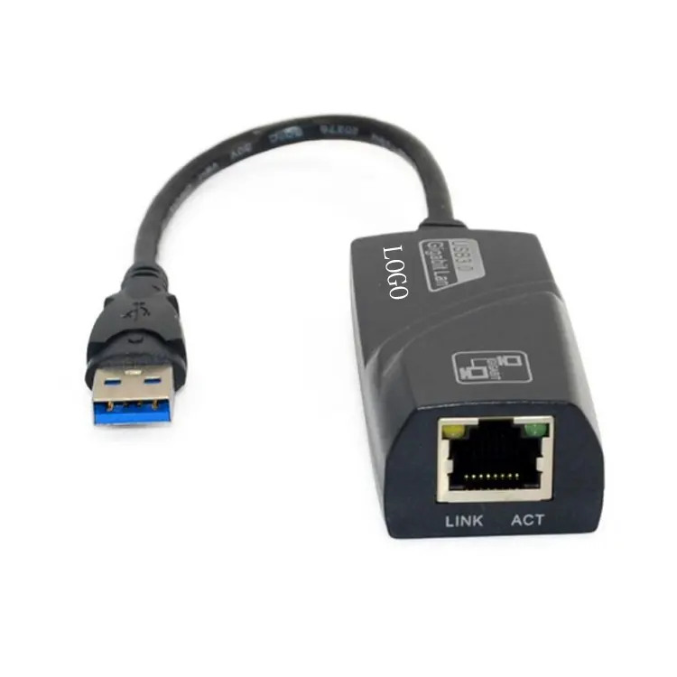 USB 3,0-RJ45 LAN-карта с логотипом под заказ, USB 3,0-гигабитный Ethernet-адаптер, Plug & Play