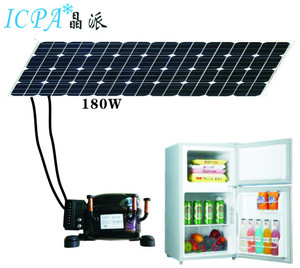 Năng lượng mặt trời tủ lạnh 132 lít không có pin DC máy nén đôi cửa năng lượng tủ lạnh tủ đông - Product Image 4