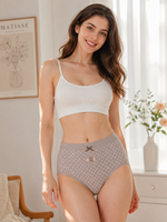 Culottes sans couture pour femmes, taille mi-haute, très élastiques, à pois, imprimé ours, avec entrejambe antibactérien, vente en gros, de notre usine avec 20 ans d'expérience