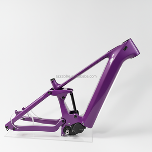 Cadre de vélo de montagne électrique SZZSBIKE CEF52 entièrement en fibre de carbone avec frein à disque et moteur central Shimano <span class=keywords><strong>EP8</strong></span>, 2670g, finition brillante - Product Image 6