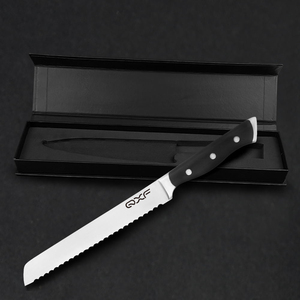 QXF, gran oferta, cuchillo de pan dentado de <span class=keywords><strong>8</strong></span> pulgadas de acero inoxidable, cuchillo para tostadas, cuchillo para cortar pan con mango de ABS - Product Image 4