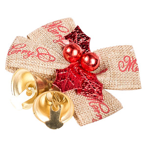 Lamp Fairy <b>Christmas</b> Bells Linen Bow Ornaments <b>Tree</b> Decorative Accessories Home Party Decor - Product Image 5