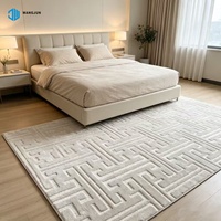 Tapis de luxe gaufré pour la décoration intérieure, tapis de chambre élégant, tapis 3D gaufré pour salon, tapis de sol gaufrés