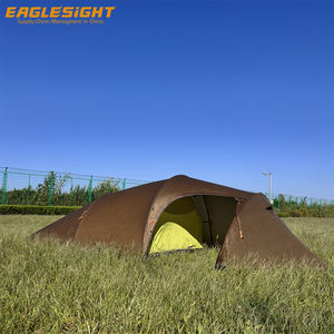 Alta calidad 1,8 kg <span class=keywords><strong>4</strong></span> estaciones 2 personas senderismo tienda mochilero poste de aluminio 15d nailon portátil ligero túnel tienda - Product Image 3