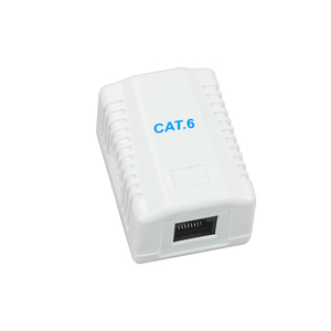 Cao cấp cổng duy nhất <span class=keywords><strong>Keystone</strong></span> <span class=keywords><strong>Jack</strong></span> bề mặt gắn kết RJ45 hộp cho CAT5e CAT6 cat6A mạng - Product Image 3