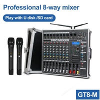 Équipement audio professionnel Biner D915, système de sonorisation avec haut-parleur de 15 pouces et amplificateur de puissance audio 8 canaux pour scène