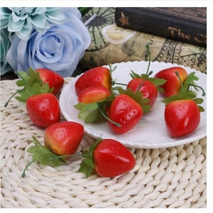 Khổng Lồ Khổng Lồ 8 Inch Cao Faux Nhân Tạo Trái Cây Dâu Tây Trang Trí Bọt Nhựa Dâu Tây - Product Image 4