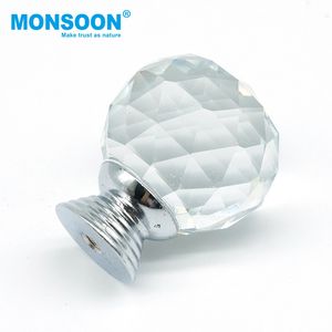 Poignées de meubles en cristal pour armoire de salon, commode, placard, et boutons de porte d'armoire de cuisine en plastique avec diamants - Product Image 6