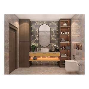 Ensemble <span class=keywords><strong>de</strong></span> meuble-lavabo <span class=keywords><strong>de</strong></span> <span class=keywords><strong>salle</strong></span> <span class=keywords><strong>de</strong></span> <span class=keywords><strong>bain</strong></span> avec miroir et éclairage pour <span class=keywords><strong>une</strong></span> installation résidentielle complète et des projets <span class=keywords><strong>de</strong></span> rénovation <span class=keywords><strong>de</strong></span> la maison avec plan <span class=keywords><strong>de</strong></span> travail - Product Image 6