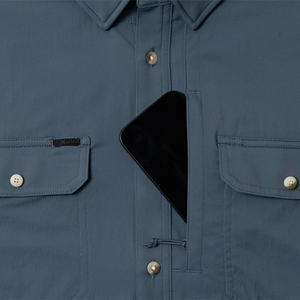 Chemise de pêche boutonnée imperméable à motif poisson perforé, faible MOQ, imprimé intégral, style cowgirl, marque Sun - Product Image 5