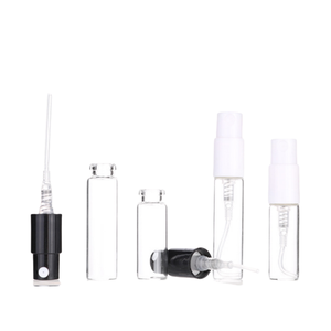 Factory 2ml Bayonet <b>Glass</b> <b>Empty</b> Sample Tester Mini Spray Face Cream Vial <b>Bottles</b> with Sprayer - Product Image 2