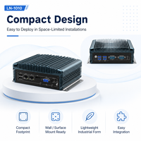 Computadora Industrial sin Ventilador, Control de Máquinas, Doble LAN, COM, USB, Salida de Pantalla, Almacenamiento Opcional, Compatible con Windows y Linux