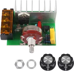 4000W 0-220V ACSCR電圧レギュレーターモーター速度コントローラー調光器温度保険付き調光速度