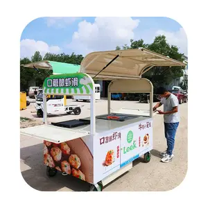 OEM时尚餐车美国中东标准电动移动冰淇淋餐车街头移动餐车待售