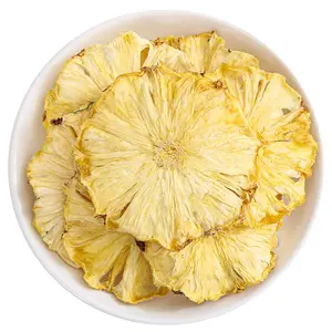 Vente en gros de tranches d'ananas séchées aux fruits secs naturels