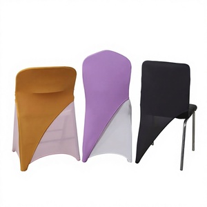 Housse de chaise semi-élastique en spandex avec poche pour hôtels, banquets, mariages, événements, location, vente en gros, taille personnalisée - Product Image 1