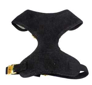 Harnais pour chien en velours côtelé réglable de couleur personnalisée poitrine et dos pour animaux de compagnie - Product Image 1