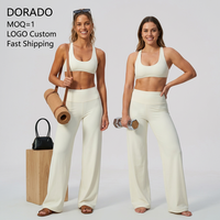 Ensembles de yoga et de fitness pour femmes : Soutiens-gorge de sport, tenues d'entraînement, leggings de yoga taille haute, vêtements de pilates et de gym