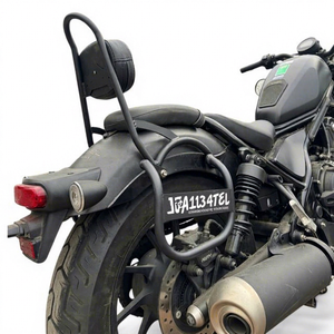 Porte-bagages arrière durable avec dossier passager pour moto Rebel Series CB350 |   Garantie M-Biker d'un an - Product Image 1