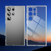 Coque de téléphone transparente anti-chute et antichoc en TPU+PC avec design à trous fins, anti-jaunissement, pour Galaxy S25 S26 Ultra Plus A17 A57