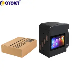 Cycjet Hướng dẫn hoạt động cầm tay máy in phun mã hóa máy dung môi đen Ink Cartridge cho nhân vật lớn số logo in ấn trên P