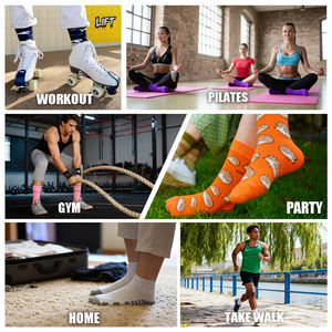 Chaussettes habillées colorées <span class=keywords><strong>mi</strong></span>-mollet personnalisées en Spandex/Polyester/Coton pour hommes, respirantes, vente en gros - Product Image 2
