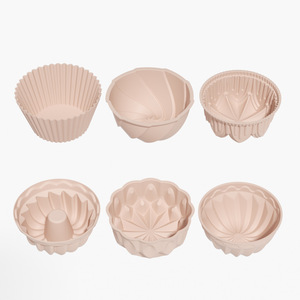 แม่พิมพ์ซิลิโคนสำหรับทำคัพ<span class=keywords><strong>เค้ก</strong></span>แบบไม่ติดกระทะ ขนาด 7 ซม. 6 ชิ้น สำหรับทำ<span class=keywords><strong>เค้ก</strong></span>ชิฟฟอน <span class=keywords><strong>เค้ก</strong></span><span class=keywords><strong>นึ่ง</strong></span> ของหวาน อุปกรณ์ทำขนม DIY - Product Image 1
