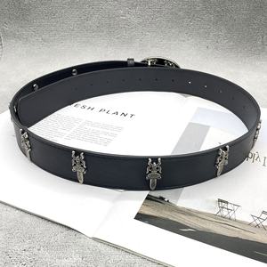 Sabuk Desainer untuk Wanita Berkualitas Tinggi Mewah Ikat Pinggang Jeans Wanita Ikat Pinggang Celana Pria Punk Rivet Ikat Pinggang Wanita - Product Image 4