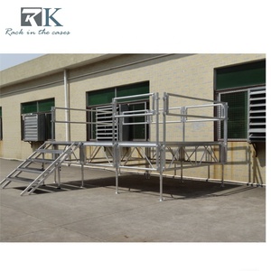 Event Stage Platform <b>Aluminum</b> Stage Concert Stage Wedding Stage With Stairs and Guardrails for Outdoor Indoor - Product Image 5