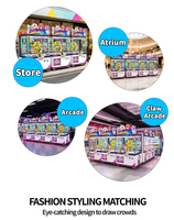 Machine de jeu d'arcade commerciale à monnayeur avec garantie d'un an, en plastique, prise en charge de l'anglais pour les lieux de divertissement