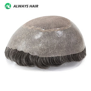 Parrucchino per Uomo con <span class=keywords><strong>Base</strong></span> in Mono 8x10, Onda Naturale, Lunghezza <span class=keywords><strong>6</strong></span> Pollici, Densità 120%, <span class=keywords><strong>Capelli</strong></span> Indiani - Product Image 4