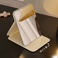 Nouveau miroir de maquillage personnalisé, miroir de bureau rotatif à 360 degrés, ovale, en métal argenté, miroir de dressing pour dortoir