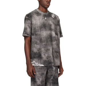 Người Đàn Ông Trống Boxy Bông Thời Trang Dạo Phố Cổ Điển Heavyweight Đồng Bằng In Ấn Cộng Với Kích Thước Tùy Chỉnh Tie Dye Axit Rửa Đau Khổ T-Shirt - Product Image 2