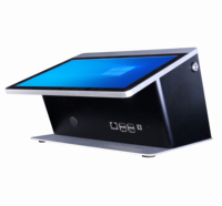 Máquina POS Todo en Uno con Pantalla Táctil de 13.3/10.1 Pulgadas + 2.4 Pulgadas para Windows/Android con NFC e Impresora de 80 mm, Caja Registradora para Restaurante