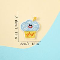 Nouveau tissu brodé de dessins animés avec de jolis motifs de fleurs et de plantes, patchs à coudre pour vêtements, avec support thermocollant