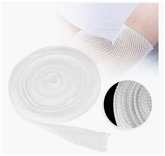 Anthrive Latex frei Komfortable weiße weiche Stretch Finger Tubular Stocki nette Elastic Net Mesh Gaze Bandage für Fit Body Wound