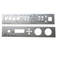 Panneaux en aluminium sablé sur mesure pour amplificateurs audio et panneaux en alliage d'aluminium usinés par CNC