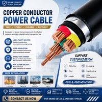 Cable de Alimentación de Bajo Voltaje de 4 Núcleos 0.6/1kV YJV22 STA, Cable de Cobre Blindado para Entierro Directo Subterráneo, Precio Directo de Fábrica
