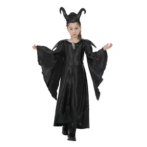 bonito adulto traje da bruxa Suppliers-Fantasia de malévola, fantasia de halloween para crianças, traje converscional, fantasia fofa