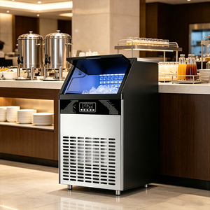 Machine à glaçons automatique en acier inoxydable pour la maison et les entreprises, machine à glaçons commerciale pour restaurants et bars - Product Image 4