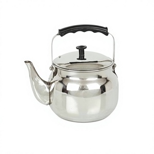 กาต้มน้ำสแตนเลสพร้อมฝาและหูจับสำหรับต้มน้ำ - Product Image 1
