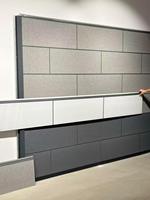 Panneaux de bardage façade en acier sculpté, isolation en polyuréthane ignifuge pour murs extérieurs